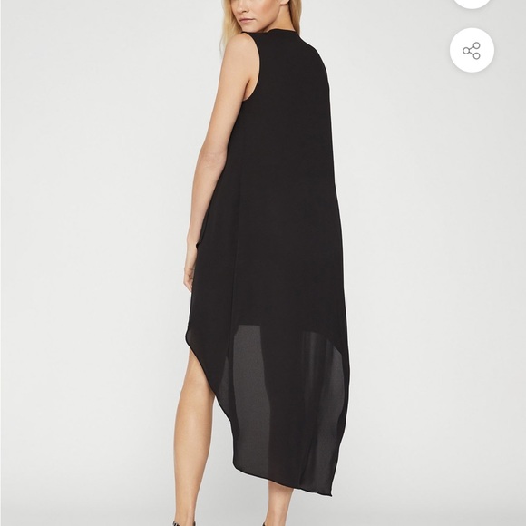 BCBGMAXAZRIA Tara Cascade Ruffle Dress in Black - Picture 3 of 10